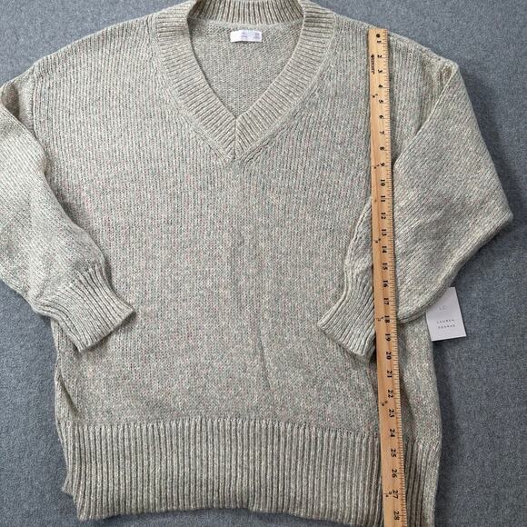 Lauren Conrad V-Neck Tunic Sweater Women's XXL Pastel Shimmer Knit Pullover New - Picture 6 of 9